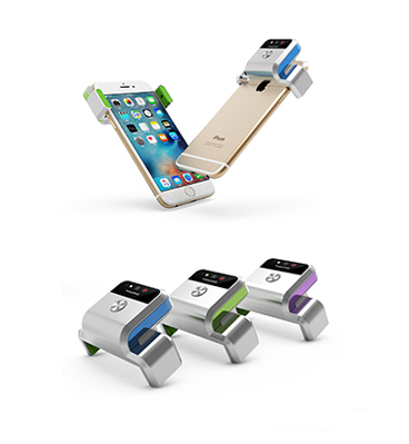 新大陸 智聯(lián)天地 W100藍(lán)牙背夾微型可穿戴掃描器